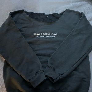 Off the Shoulder Sweatshirt